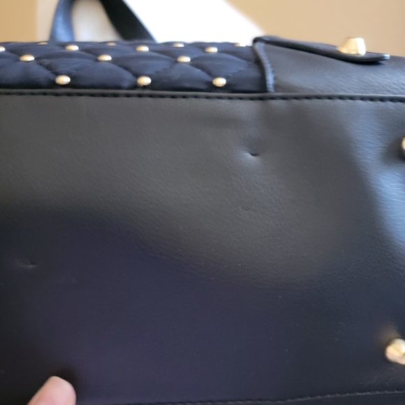 Y2K Juicy Couture Nylon Studded Daydreamer Bag Black and Gold - Picture 8 of 9